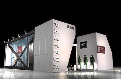 108平米展臺設計制作：二面開口/前衛(wèi)/木質結構/白色，為服裝展展商而作（免費使用）
