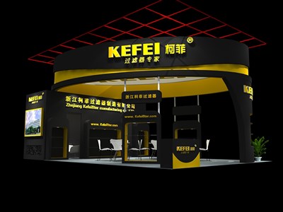 54平米展臺設(shè)計制作：二面開口/現(xiàn)代/木質(zhì)結(jié)構(gòu)/黑色，為機(jī)械展展商而作（免費(fèi)使用）
