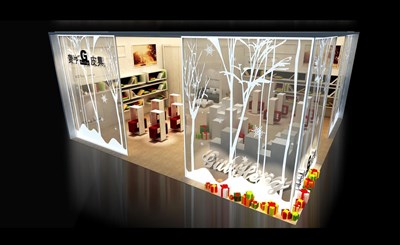 81平米展臺(tái)設(shè)計(jì)制作：二面開口/現(xiàn)代/型材結(jié)構(gòu)/白色，為鞋箱包展展商而作（免費(fèi)使用）