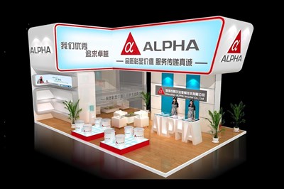 54平米展臺設計制作：二面開口/現(xiàn)代/木質(zhì)結(jié)構/白色，為電子展展商而作（免費使用）
