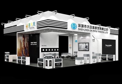 180平米展臺設(shè)計制作：三面開口/現(xiàn)代/木質(zhì)結(jié)構(gòu)/白色，為鐘表展展商而作（免費使用）