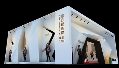 156平米展臺設(shè)計(jì)制作：一面開口/前衛(wèi)/木質(zhì)結(jié)構(gòu)/白色，為服裝展展商而作（免費(fèi)使用）