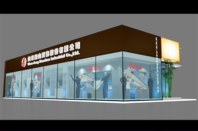 171平米展臺(tái)設(shè)計(jì)制作：二面開口/現(xiàn)代/木質(zhì)結(jié)構(gòu)/咖啡色，為服裝展展商而作（免費(fèi)使用）
