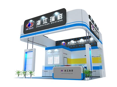 36平米展臺設(shè)計制作：三面開口/現(xiàn)代/木質(zhì)結(jié)構(gòu)/白色，為汽配展展商而作（免費使用）