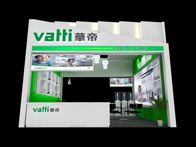 36平米展臺(tái)設(shè)計(jì)制作：二面開口/現(xiàn)代/木質(zhì)結(jié)構(gòu)/白色，為家電展展商而作（免費(fèi)使用）