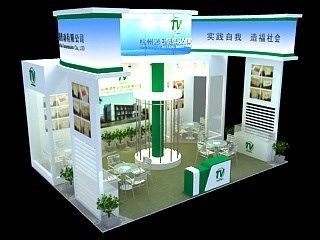 36平米展臺設(shè)計制作：三面開口/前衛(wèi)/木質(zhì)結(jié)構(gòu)/白色，為機械展展商而作（免費使用）