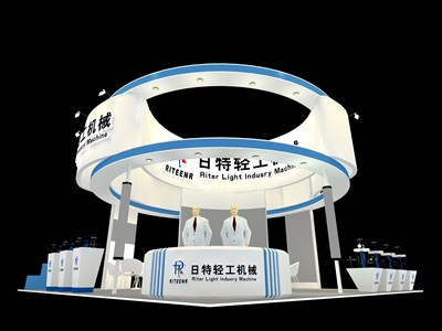 72平米展臺(tái)設(shè)計(jì)制作：四面開口/現(xiàn)代/木質(zhì)結(jié)構(gòu)/白色，為汽配展展商而作（免費(fèi)使用）
