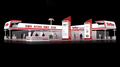 720平米展臺設計制作：二面開口/現(xiàn)代/木質(zhì)結(jié)構(gòu)/紅色，為汽配展展商而作（免費使用）