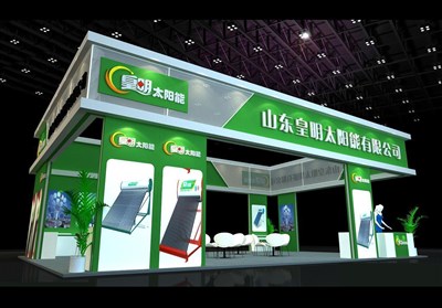 96平米展臺設(shè)計制作：三面開口/現(xiàn)代/型材結(jié)構(gòu)/綠色，為電子展展商而作（免費(fèi)使用）