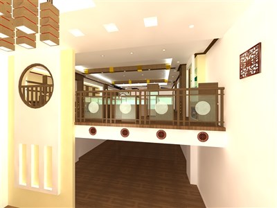 153平米展廳設計制作：中式/米色，藝術類展廳-文物展廳（免費使用）