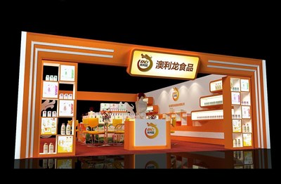 60.2平米展臺(tái)設(shè)計(jì)制作：二面開(kāi)口/中式/木質(zhì)結(jié)構(gòu)/咖啡色，為糖酒展展商而作（免費(fèi)使用）