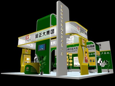 81平米展臺(tái)設(shè)計(jì)制作：三面開口/現(xiàn)代/木質(zhì)結(jié)構(gòu)/彩色，為綜合展展商而作（免費(fèi)使用）