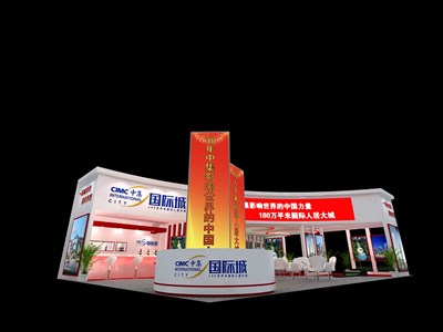 48平米展臺(tái)設(shè)計(jì)制作：二面開口/現(xiàn)代/木質(zhì)結(jié)構(gòu)/白色，為房產(chǎn)展展商而作（免費(fèi)使用）