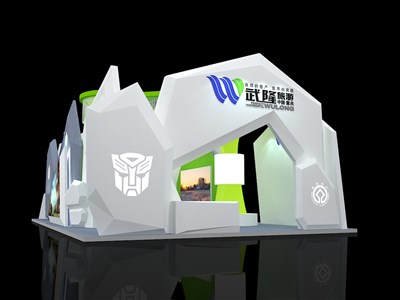 144平米展臺(tái)設(shè)計(jì)制作：三面開口/現(xiàn)代/木質(zhì)結(jié)構(gòu)/白色，為旅游展展商而作（免費(fèi)使用）