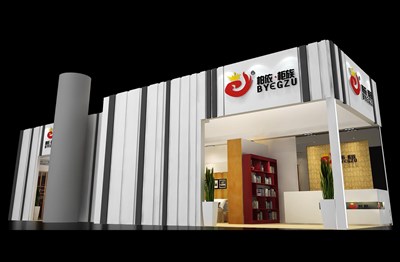 81平米展臺設(shè)計制作：三面開口/現(xiàn)代/木質(zhì)結(jié)構(gòu)/灰色，為建材展展商而作（免費使用）