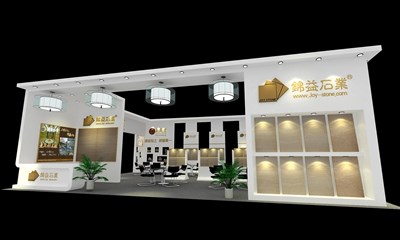 120平米展臺(tái)設(shè)計(jì)制作：三面開口/現(xiàn)代/木質(zhì)結(jié)構(gòu)/白色，為建材展展商而作（免費(fèi)使用）