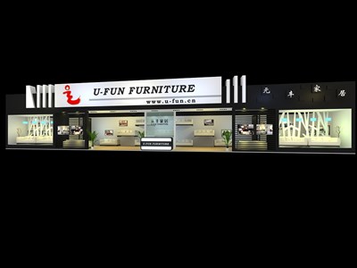 96平米展臺設(shè)計制作：三面開口/現(xiàn)代/木質(zhì)結(jié)構(gòu)/黑色，為建材展展商而作（免費使用）