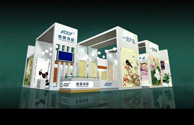 55平米展臺設(shè)計制作：二面開口/現(xiàn)代/木質(zhì)結(jié)構(gòu)/白色，為建材展展商而作（免費(fèi)使用）