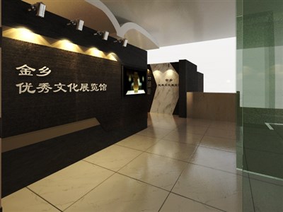 300平米展廳設(shè)計(jì)制作：現(xiàn)代/灰色，文化類展廳-金鄉(xiāng)優(yōu)秀文化展覽館（免費(fèi)使用）